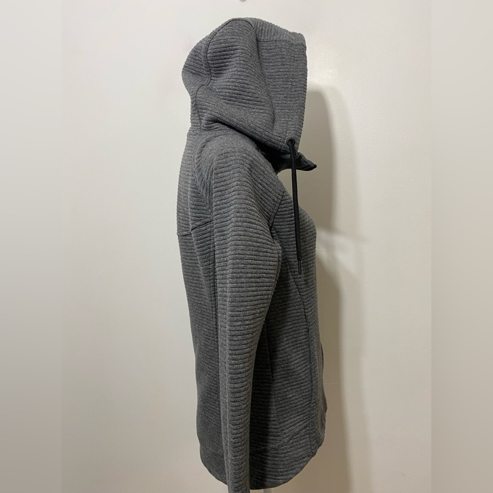 Stoic Ribbed Full Zip Drawstring Hooded Jacket Womens Size XS - Picture 4 of 14